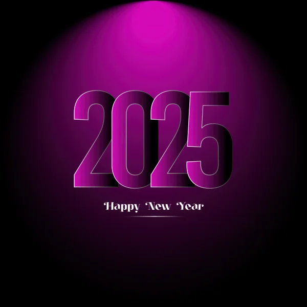 2025 New Year Purple background Wallpaper