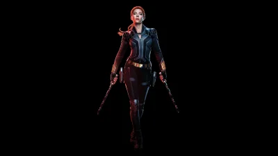 Black Widow AMOLED Wallpaper