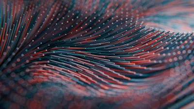 Data illustration Waves Wallpaper