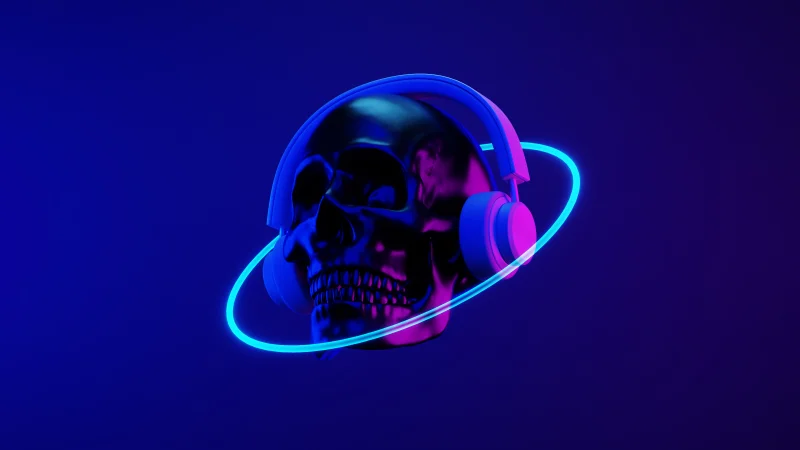 Dubstep Skull Wallpaper