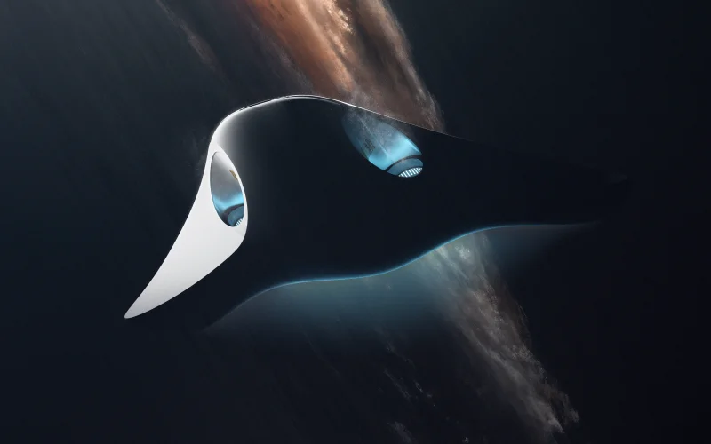 Futuristic Spaceship Wallpaper