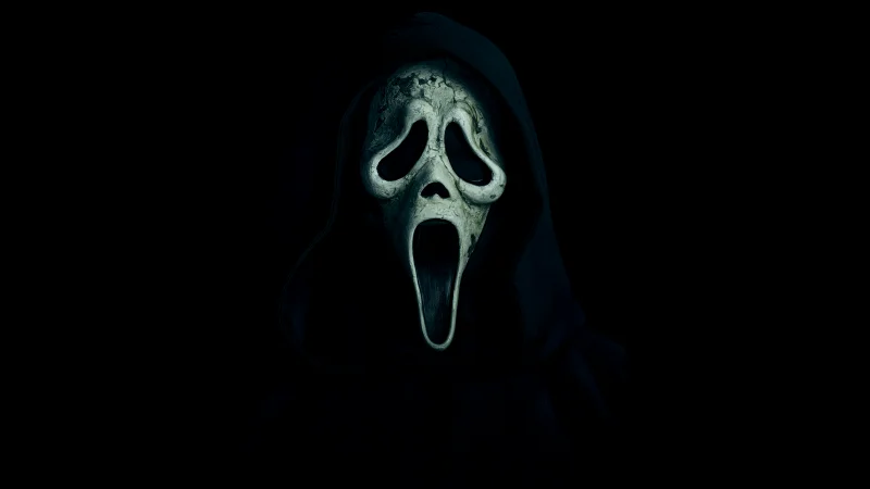 Ghostface Black background Wallpaper