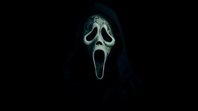 Ghostface Black background Wallpaper