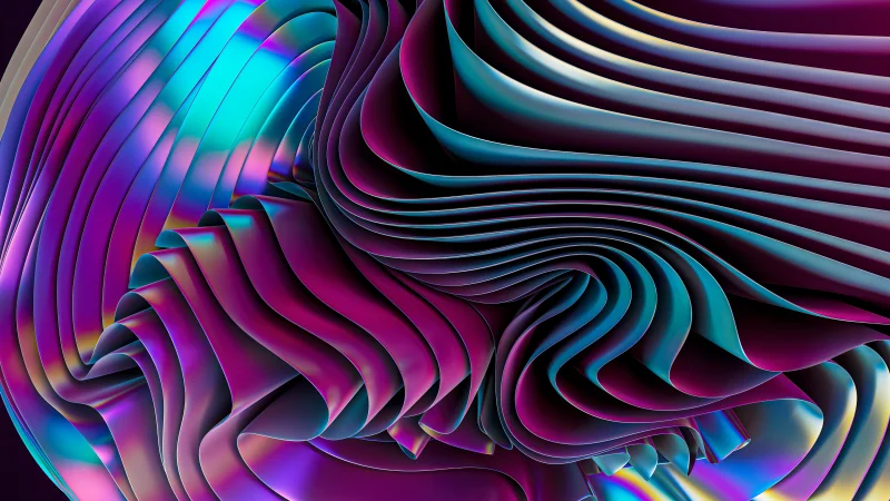 Holographic Layers Wallpaper