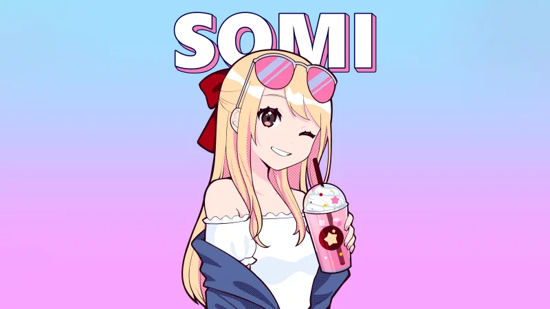 Jeon Somi Anime girl Wallpaper