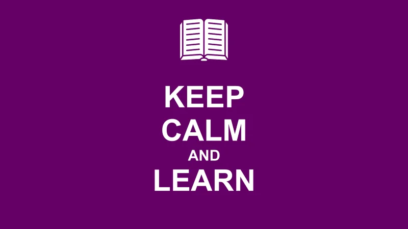 Keep Calm Learn Wallpaper