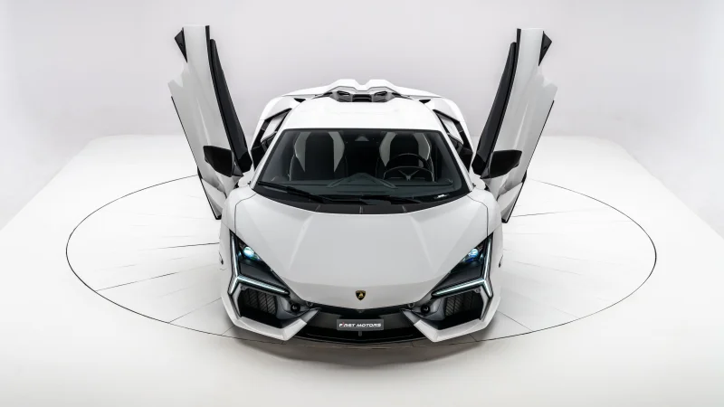 Lamborghini Revuelto White aesthetic Wallpaper
