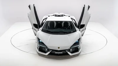 Lamborghini Revuelto White aesthetic Wallpaper