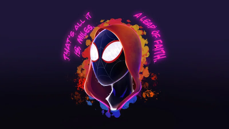 Miles Morales Leap of Faith Wallpaper