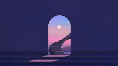 Moon Staircase Wallpaper