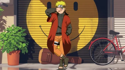 Naruto Uzumaki Smiley face Wallpaper