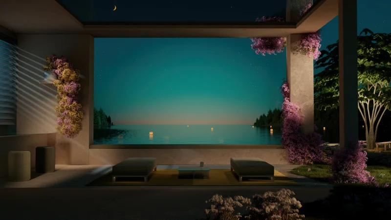 Ocean view Resort Wallpaper