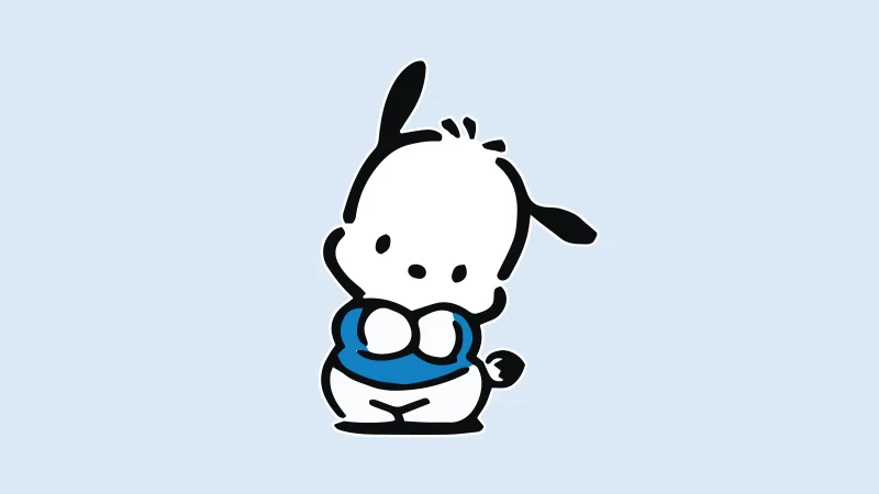 Pochacco Minimalist Wallpaper