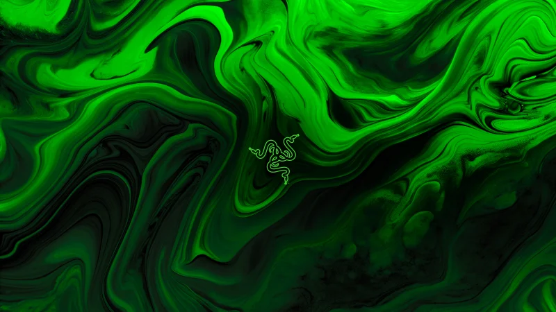 Razer Green abstract Wallpaper