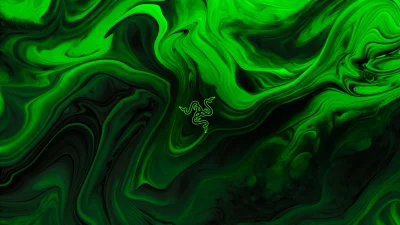 Razer Green abstract Wallpaper