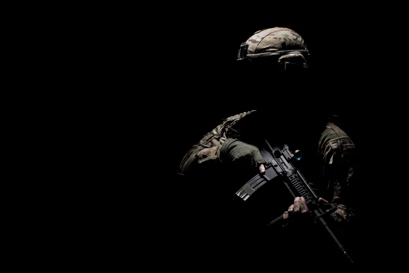 Soldier Machine gun Wallpaper