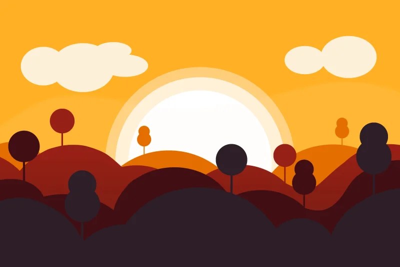 Vector Landscape Digital Art Wallpaper