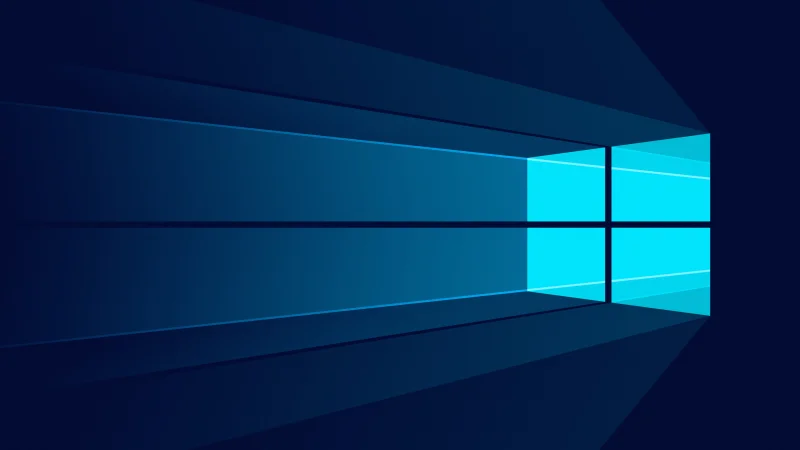 Windows 10 Minimalist Dark Theme Wallpaper