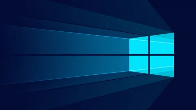Windows 10 Minimalist Dark Theme Wallpaper