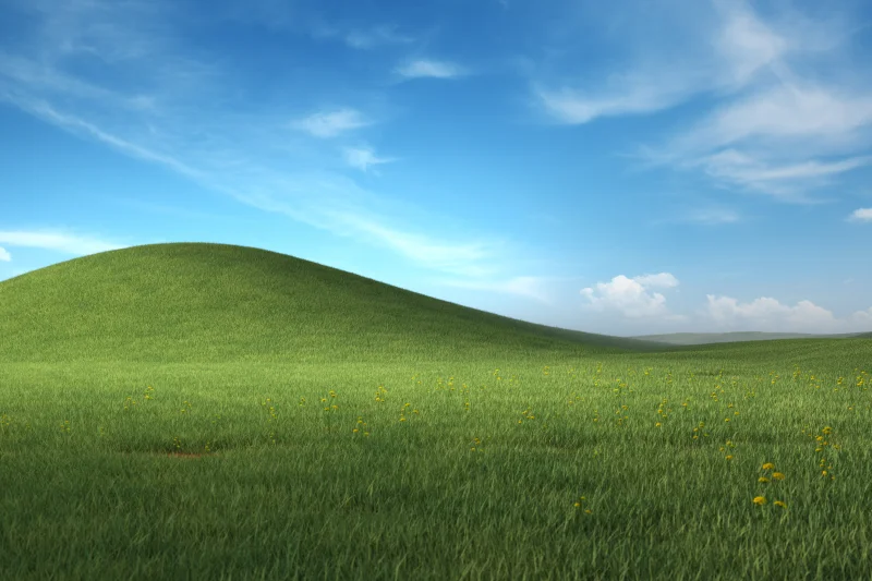 Nostalgic Windows XP Landscape Wallpaper