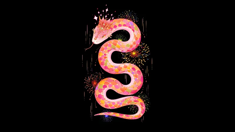 Year of the Snake 2025 Wallpaper