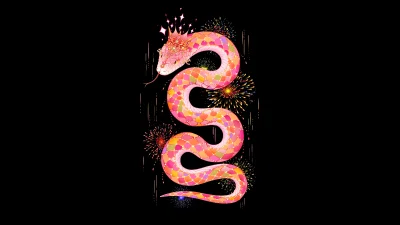 Year of the Snake 2025 Wallpaper
