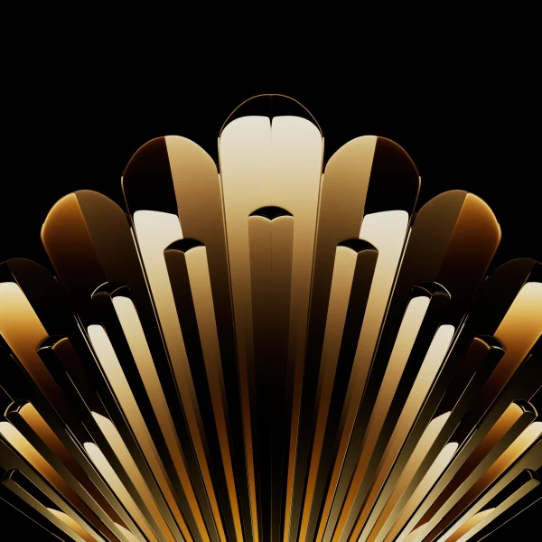 Yellow abstract Metallic Wallpaper