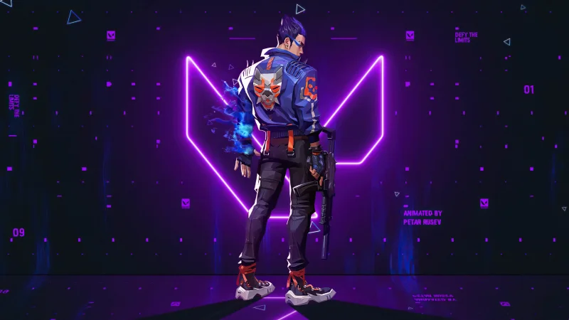 Yoru Neon background Wallpaper