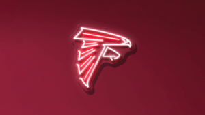 Atlanta Falcons Neon logo Wallpaper