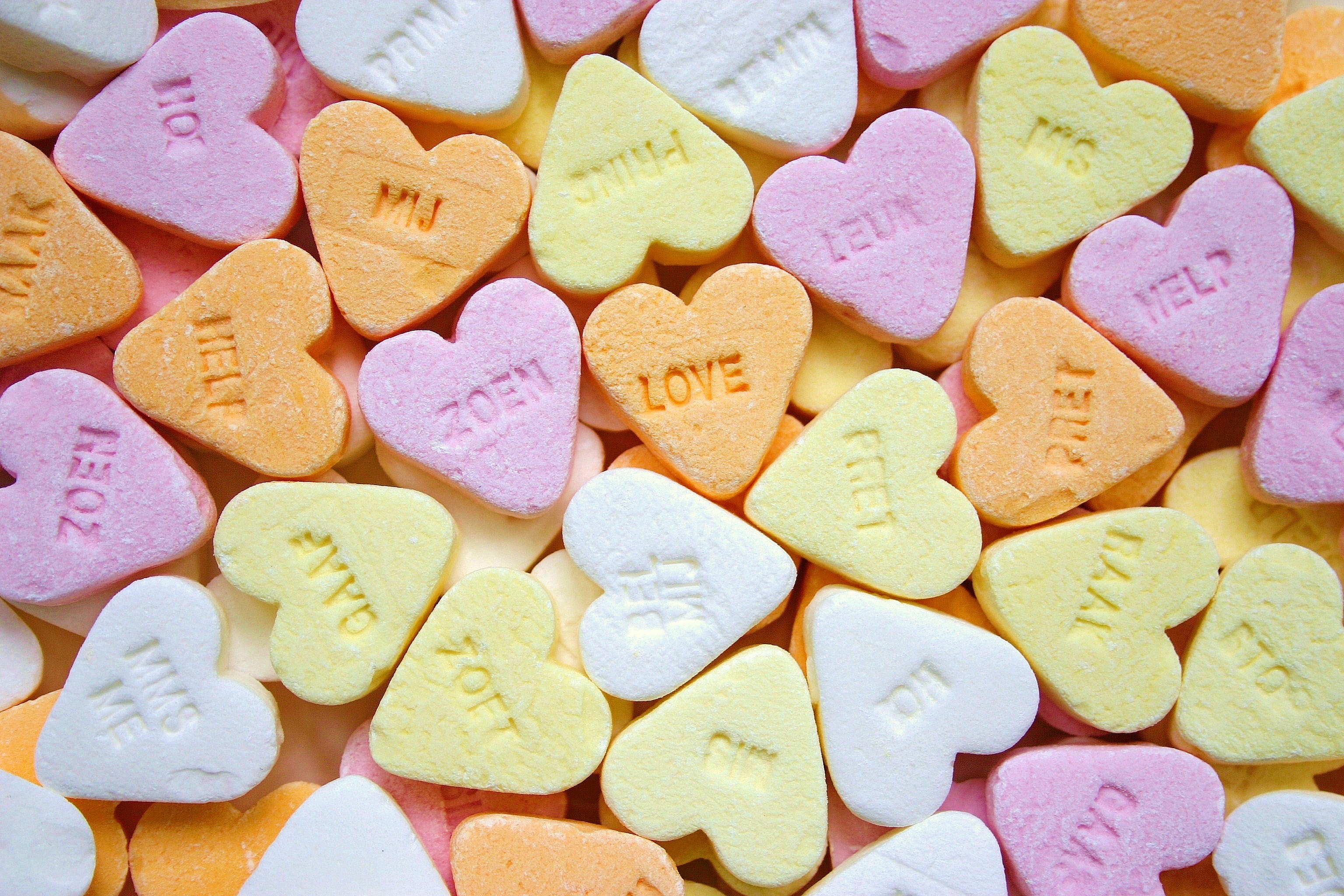 Heart Candies Sweet candy Wallpaper