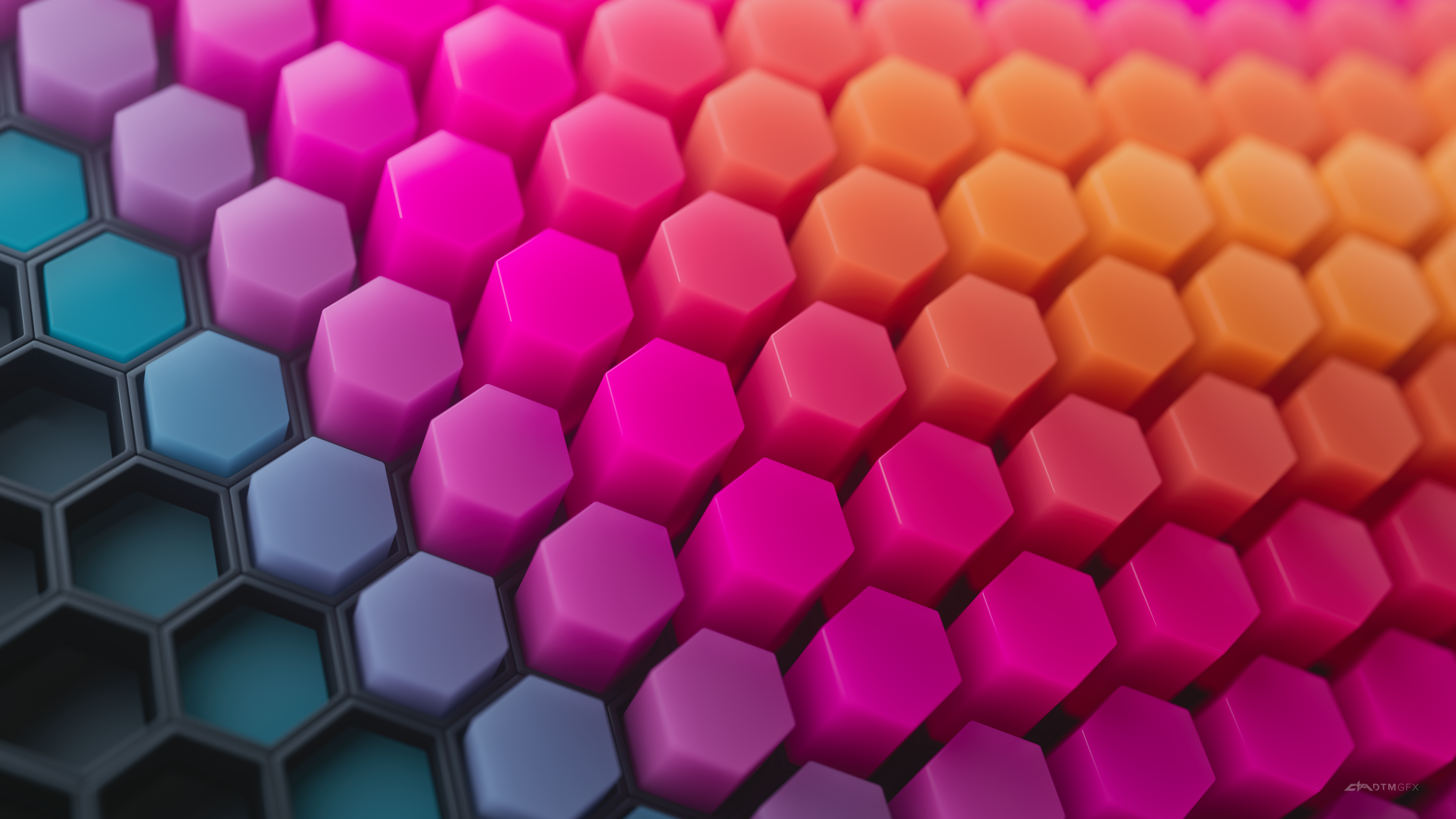 Hexagons Geometric Wallpaper