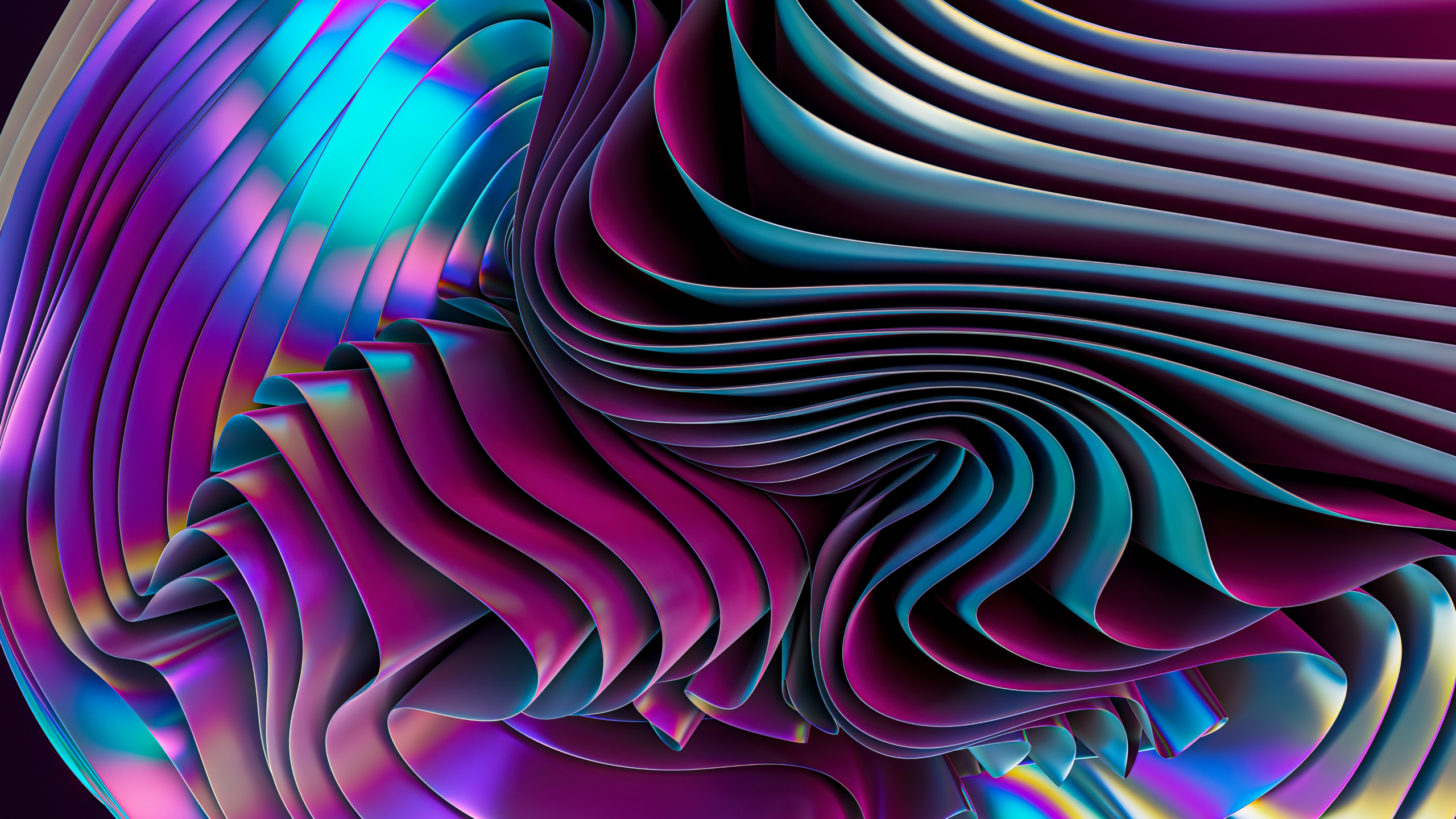 Holographic Layers Wallpaper