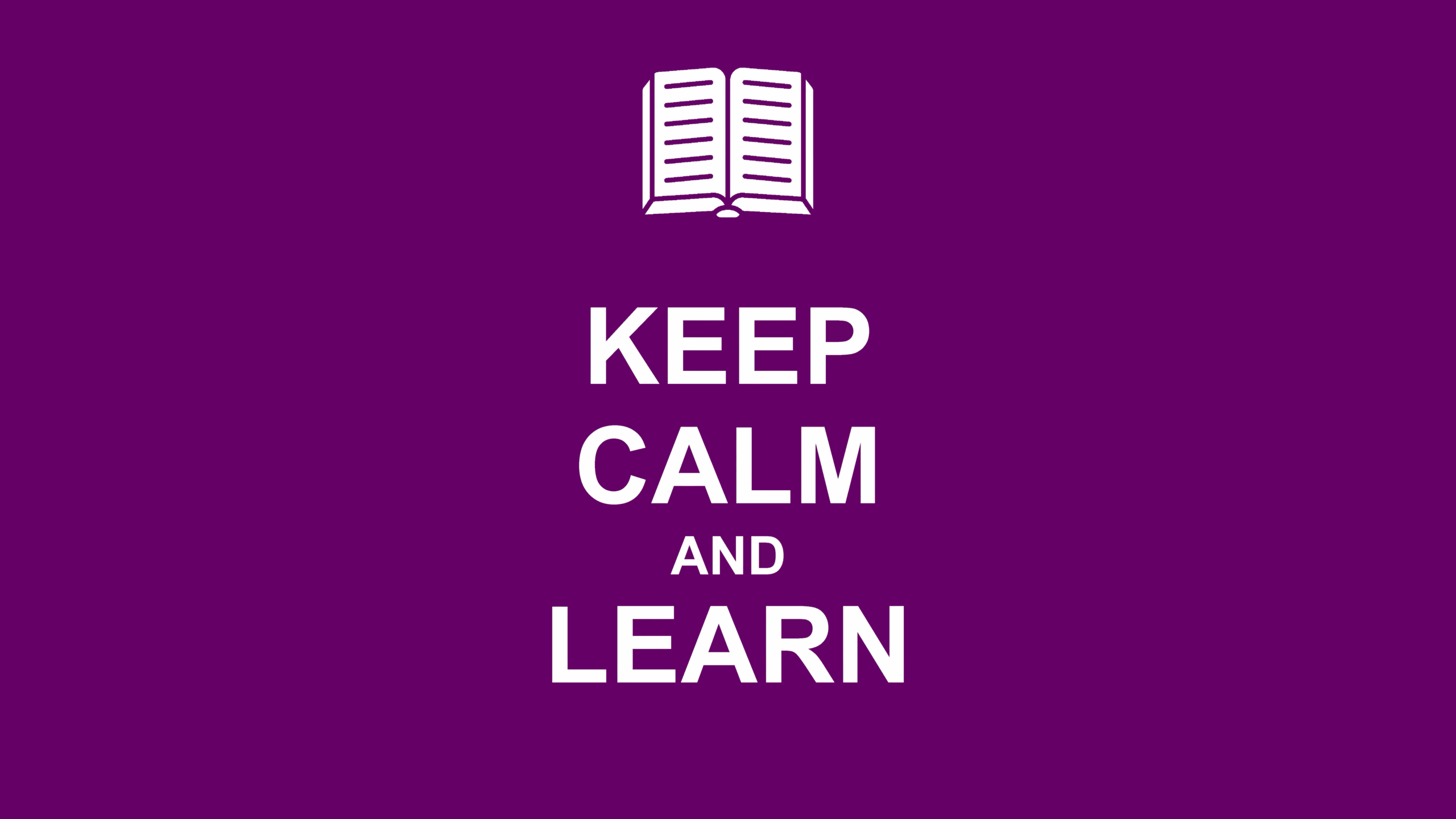 Keep Calm Learn Wallpaper