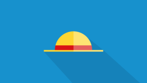 Luffy Straw Hat Minimalist Wallpaper