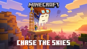Minecraft Chase the Skies Video Game Wallpaper