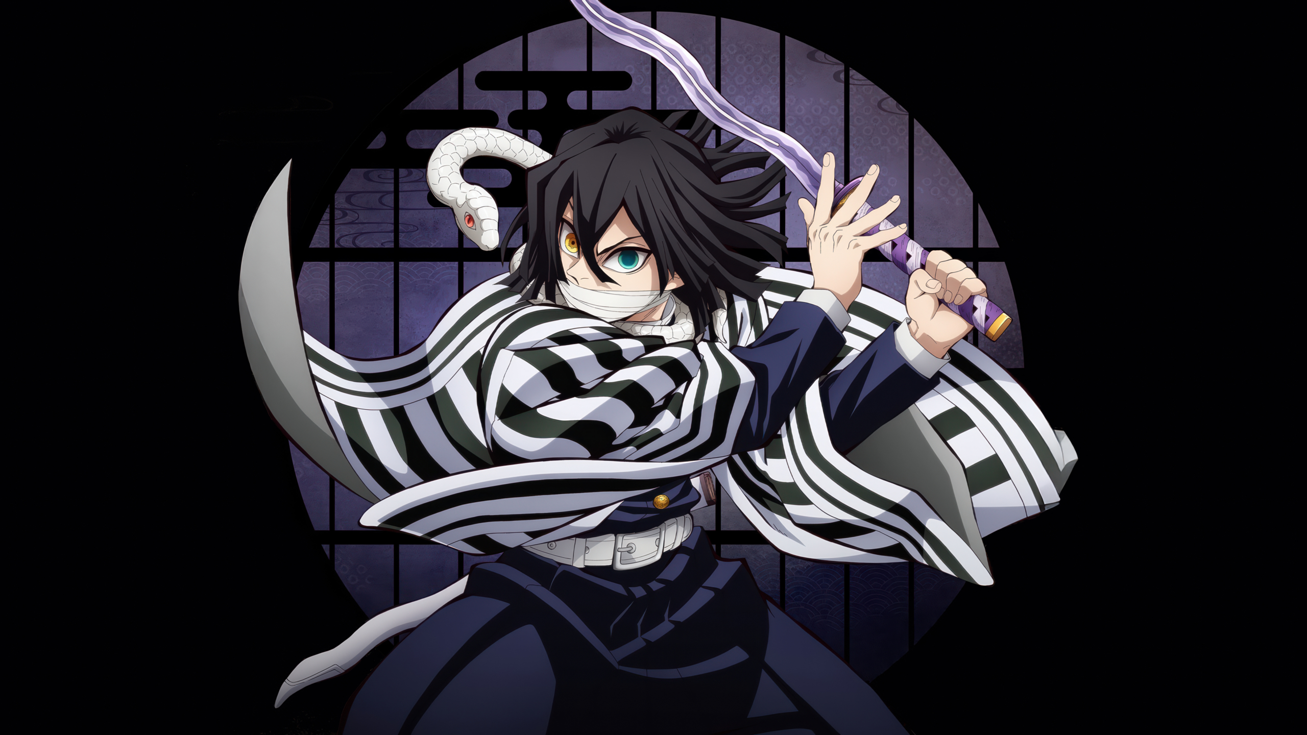 Obanai Iguro – Infinity Castle 5K Wallpaper