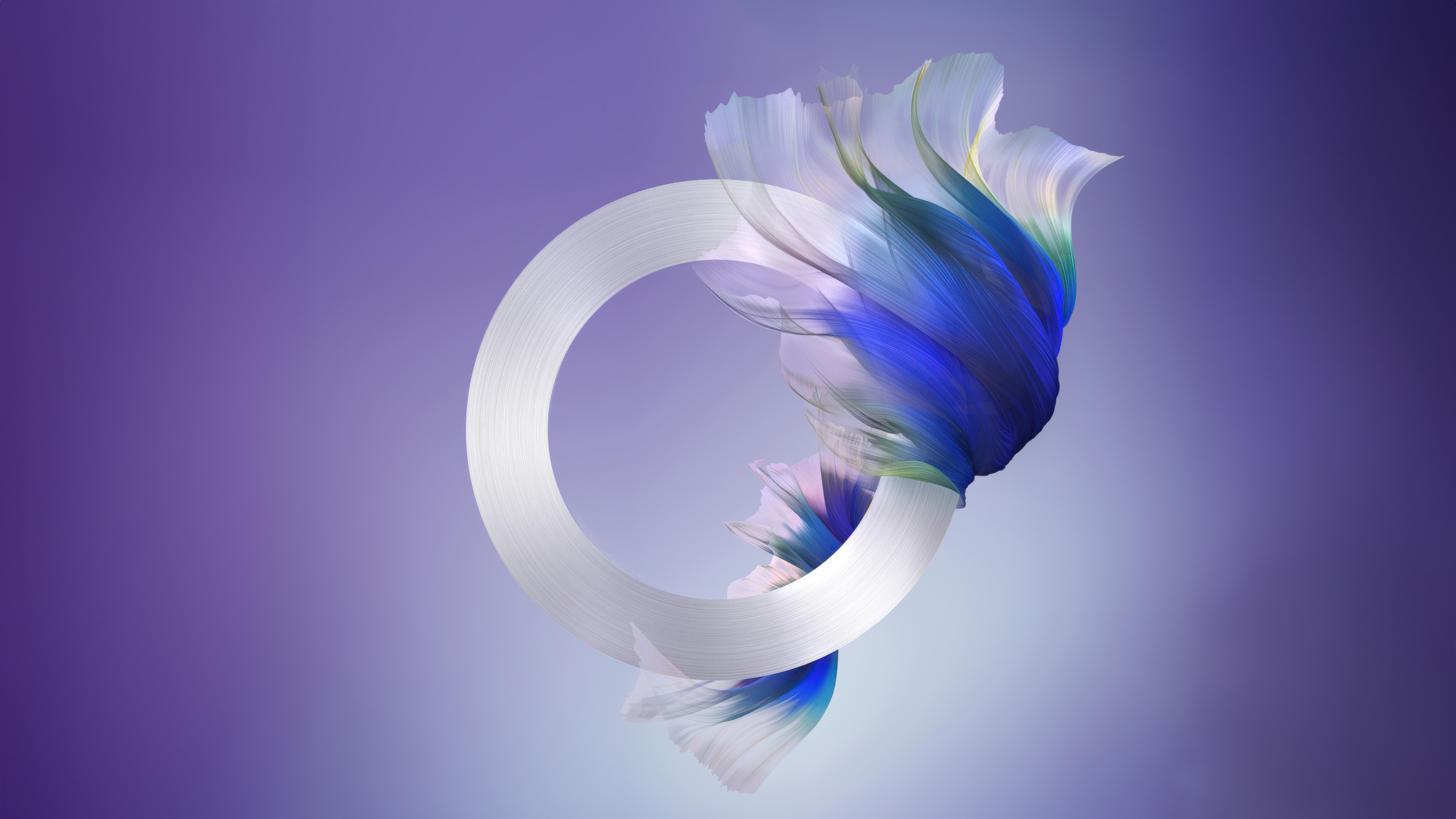 Purply blue Abstract design Wallpaper