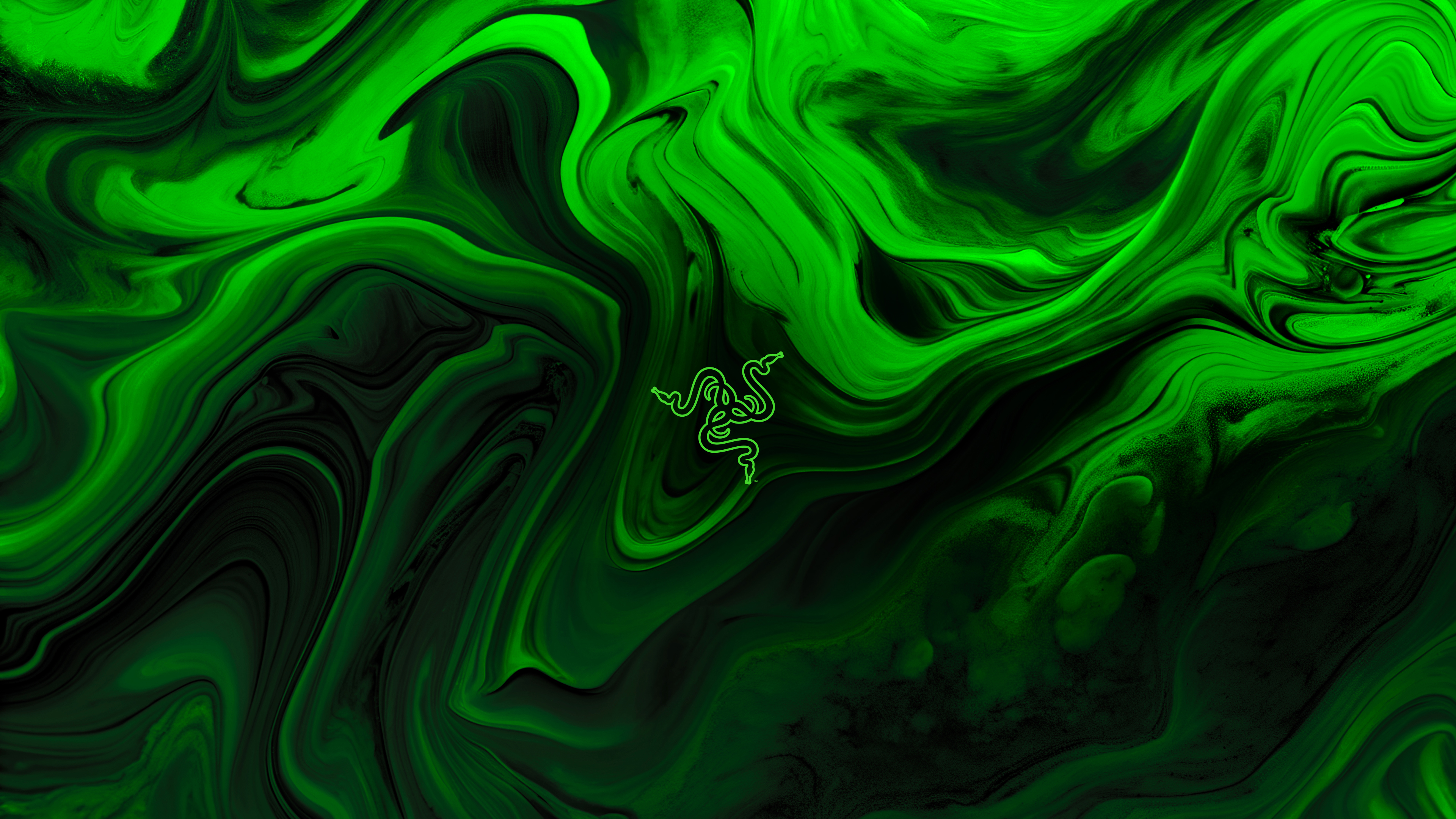 Razer Green abstract Wallpaper