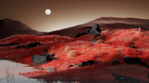 Red planet Landscape Wallpaper
