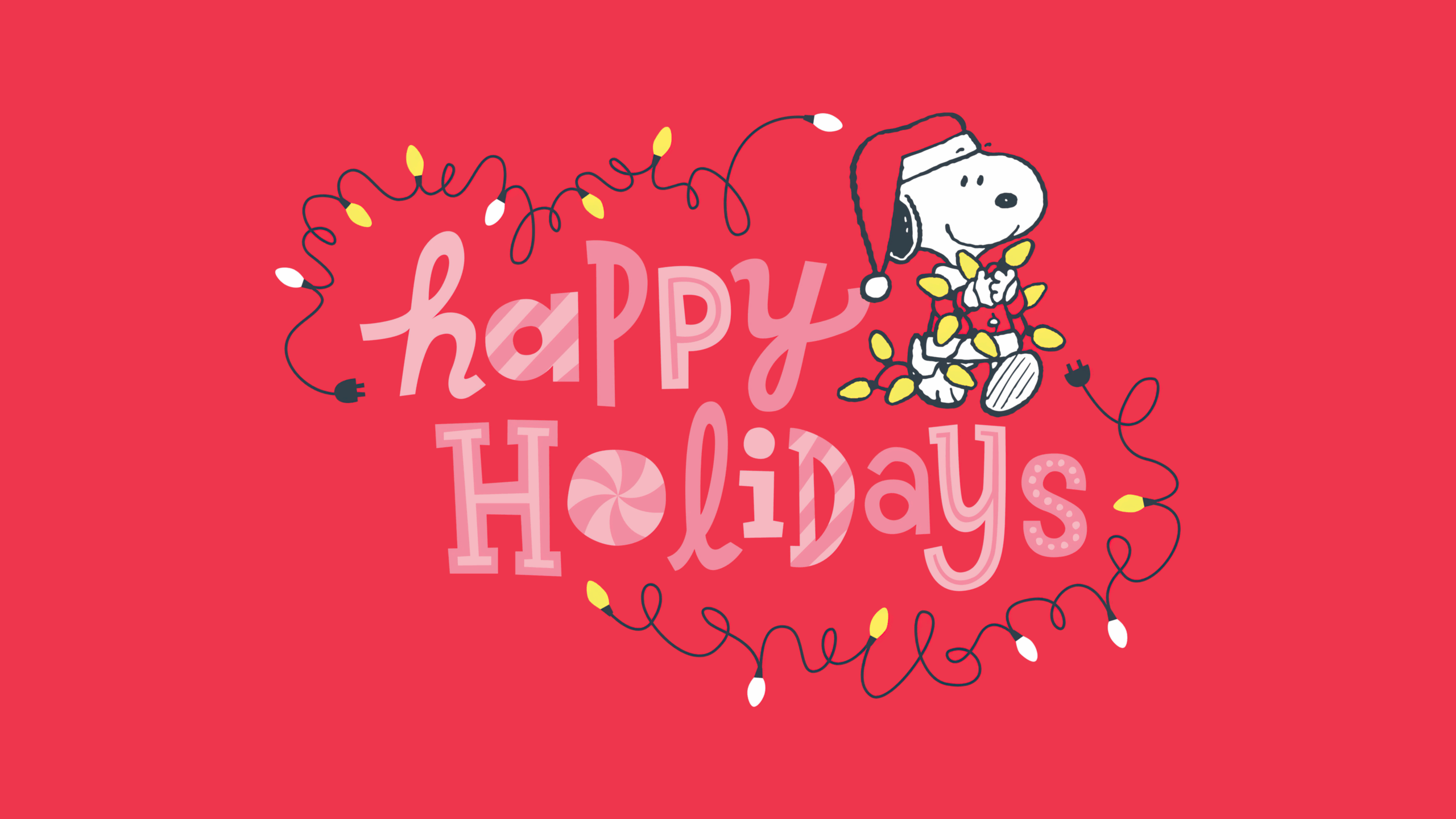 Snoopy Happy holidays Wallpaper