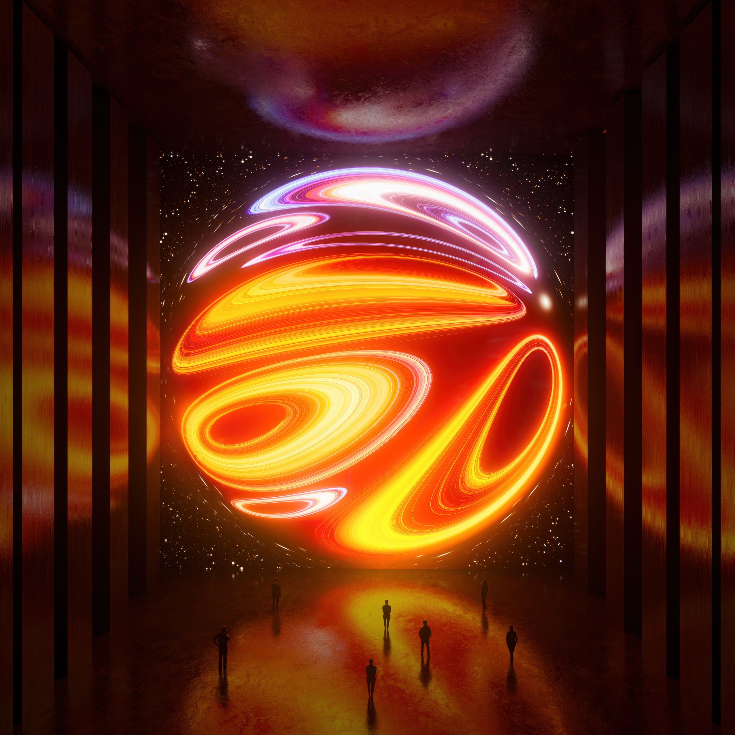 Cosmic Sphere Wallpaper