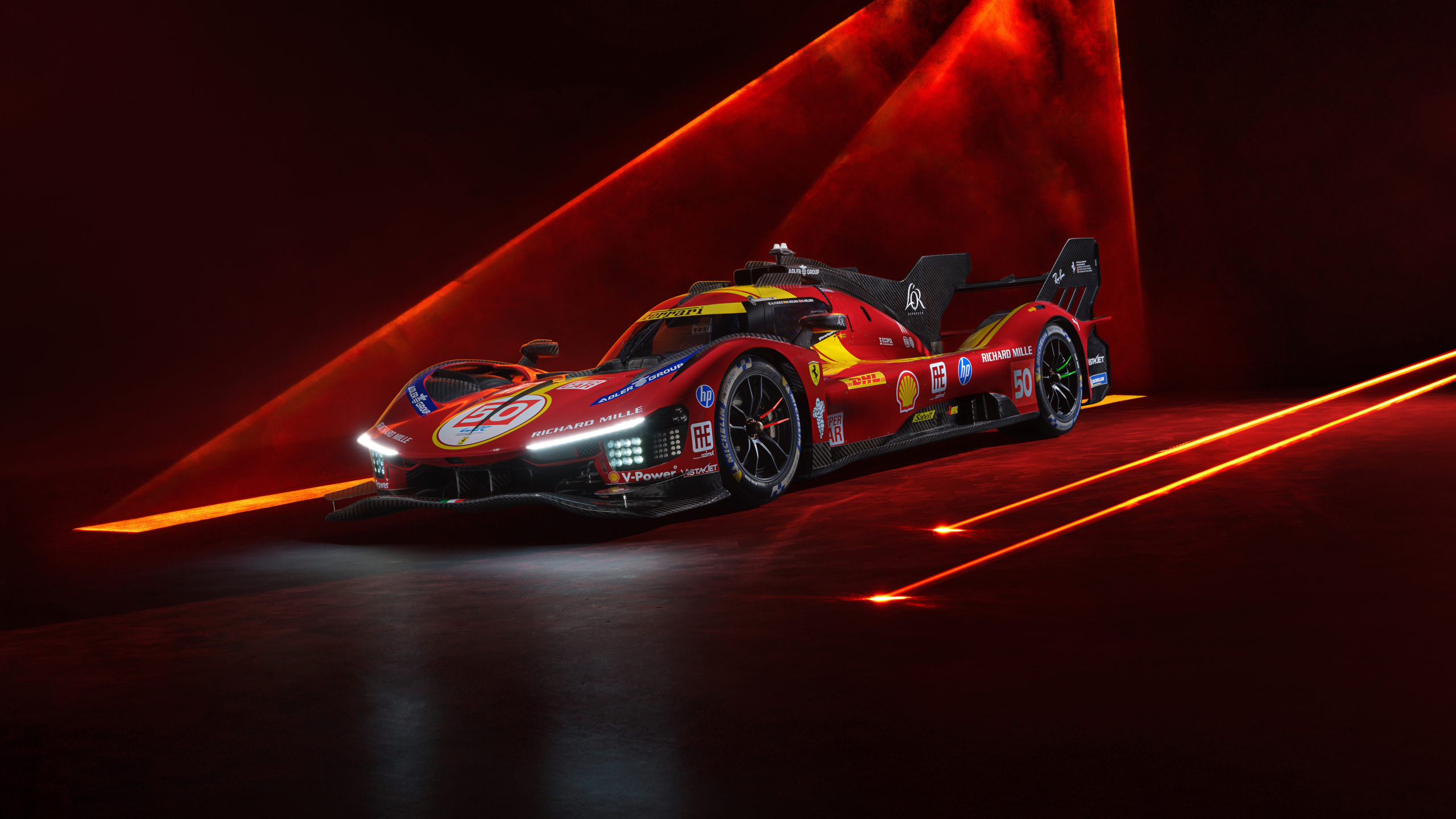 Ferrari 499P Red aesthetic Wallpaper