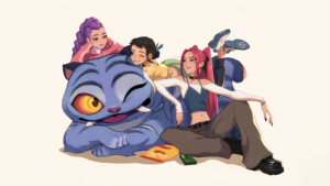 KPop Demon Hunters Illustration Wallpaper