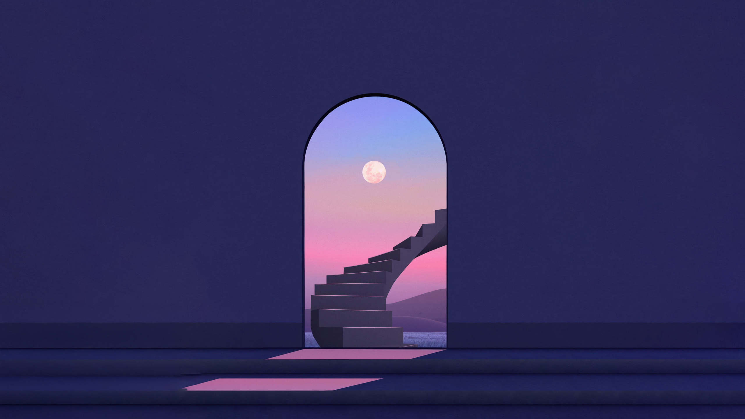 Moon Staircase Wallpaper