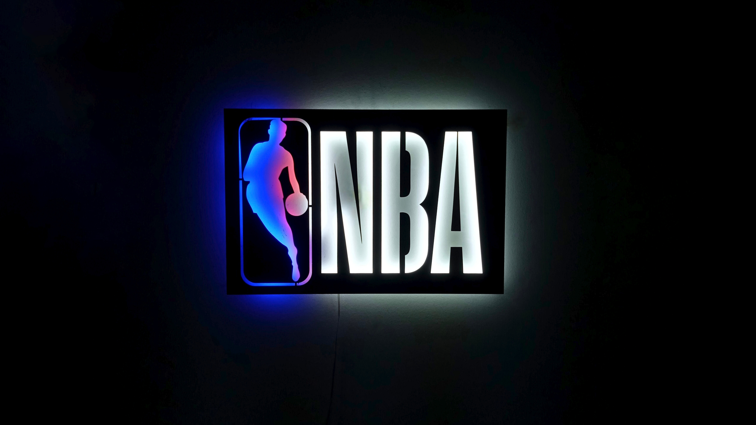 NBA Neon sign Wallpaper