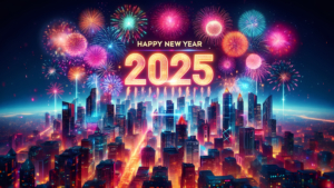 2025 New Year celebrations Wallpaper