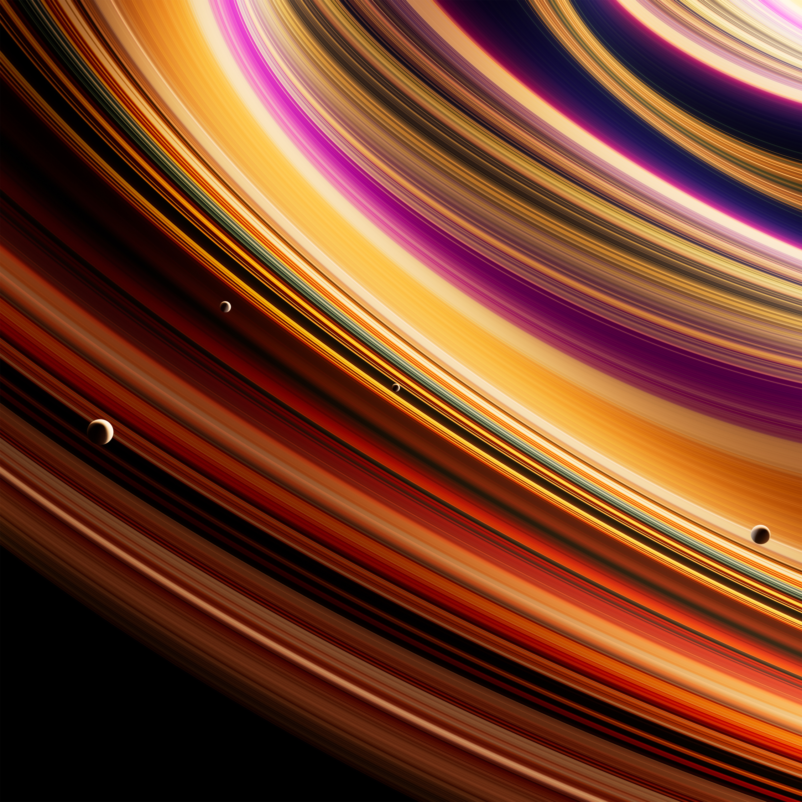 Celestial Planetary rings Wallpaper