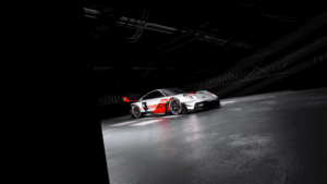 Porsche 911 GT3 R rennsport Dark aesthetic Wallpaper