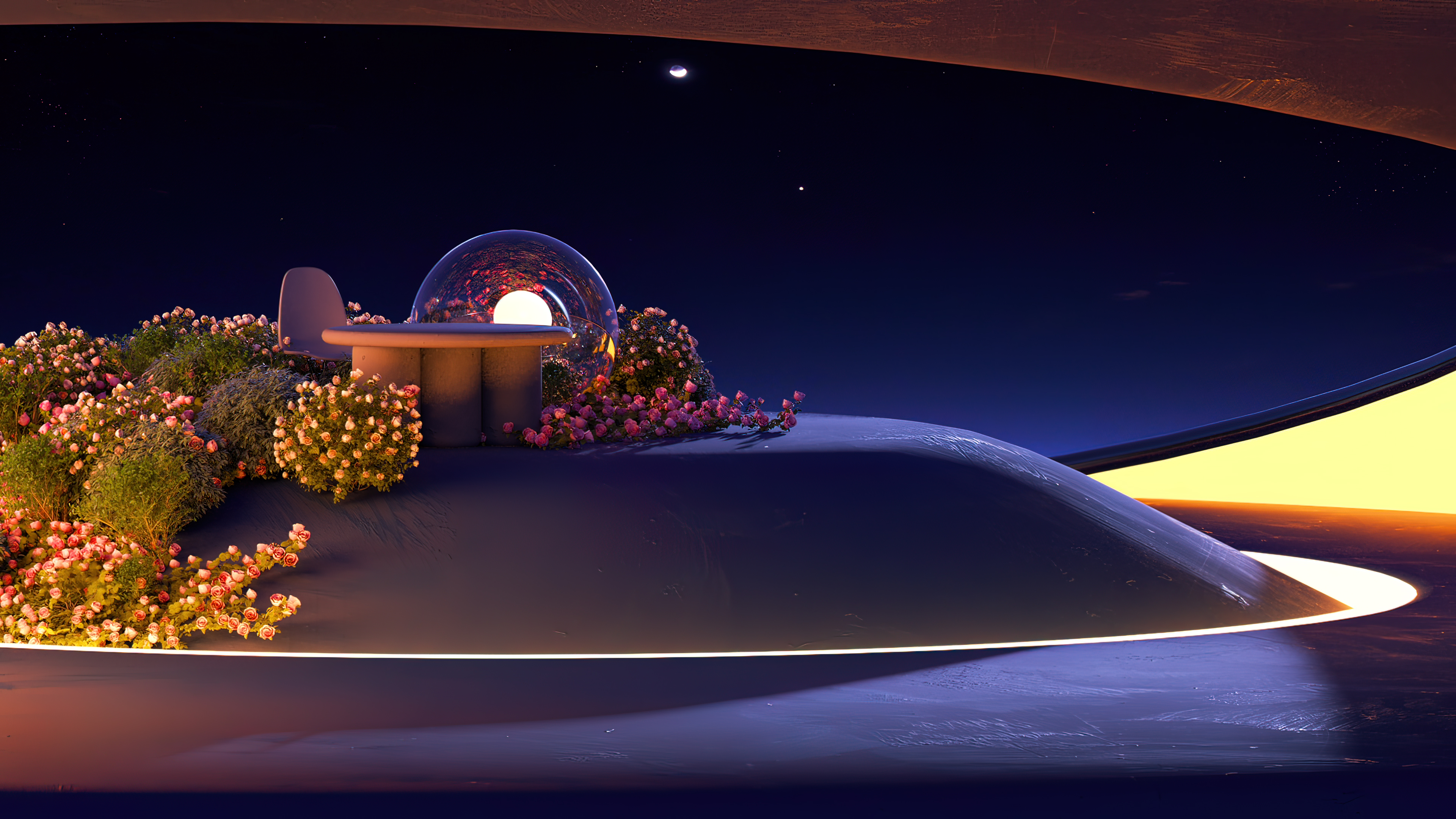 Aesthetic interior Microsoft Design Wallpaper