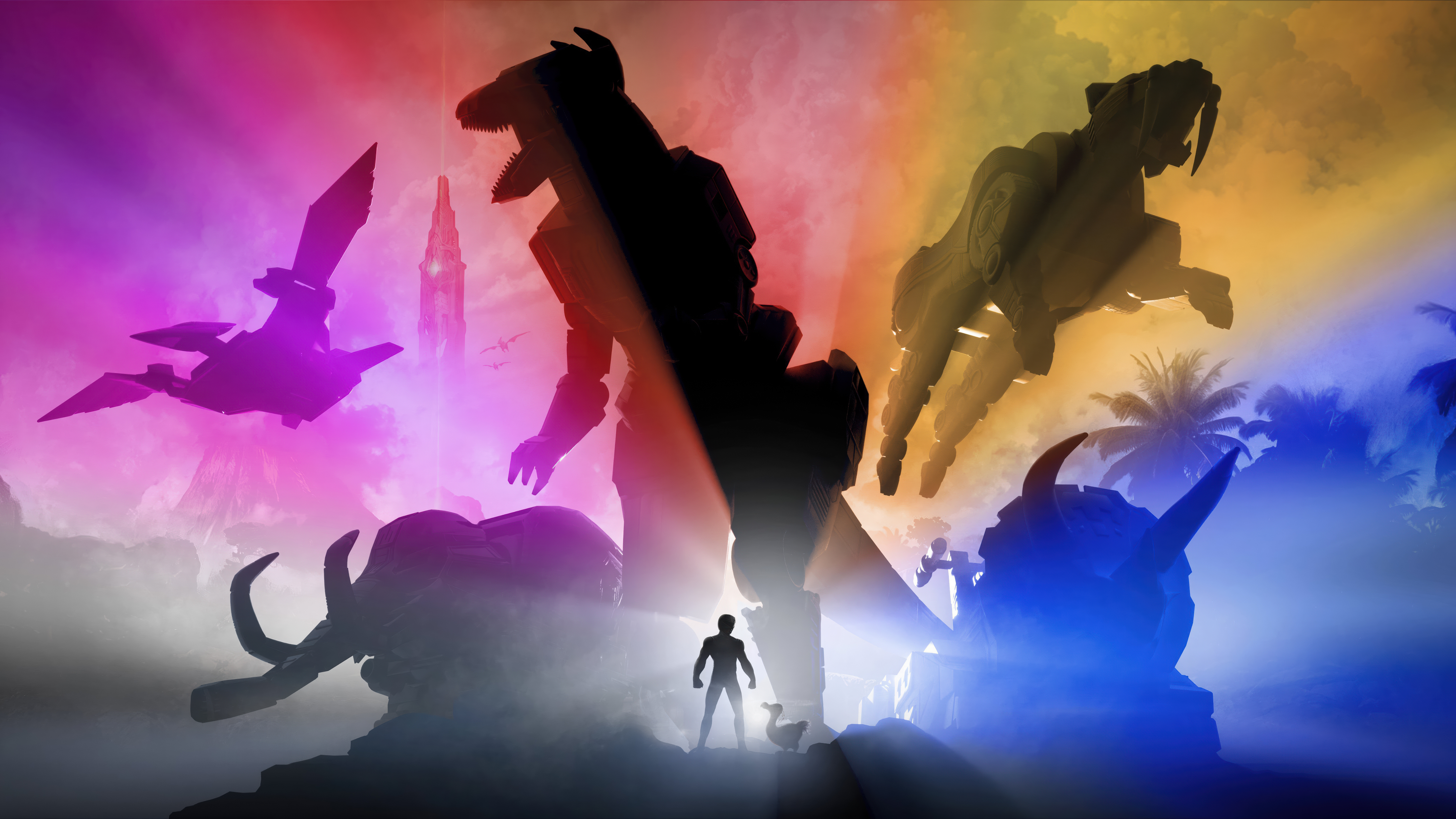 Ark: Survival Ascended Power Rangers Wallpaper